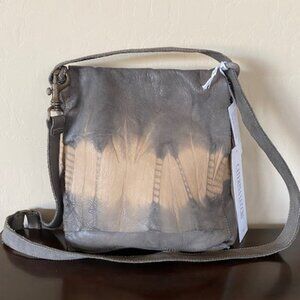 Caterina Lucchi Crossbody Shoulder Bag Tie- Dye Gray Beige Bag
